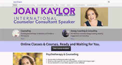 Desktop Screenshot of joankaylor.com